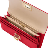 Portefeuille en cuir Palmellato rouge