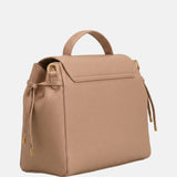 Borsa a bauletto in Pelle Vegana Tan