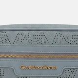 Borsa a tracolla in Pelle Vegana Azzurro