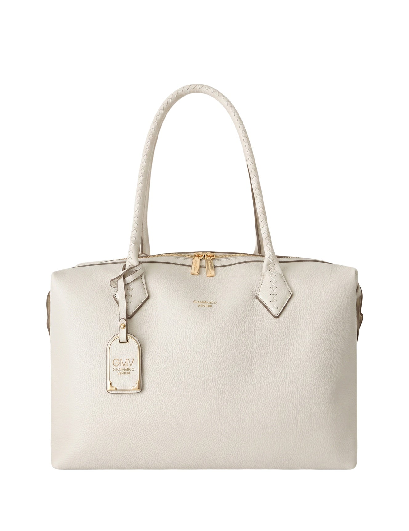 Borsa a spalla in Pelle Vegana Off-White GianMarco Venturi