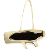 Borsa a Spalla in Pelle Vegana Giallo
