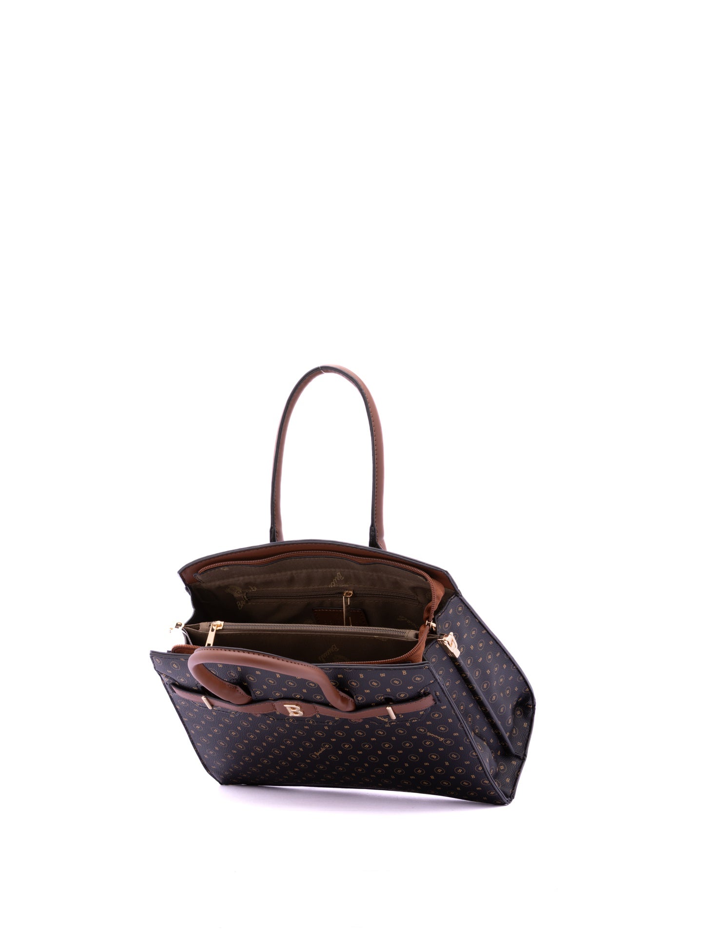 Borsa a Mano in Pelle Vegana Nero
