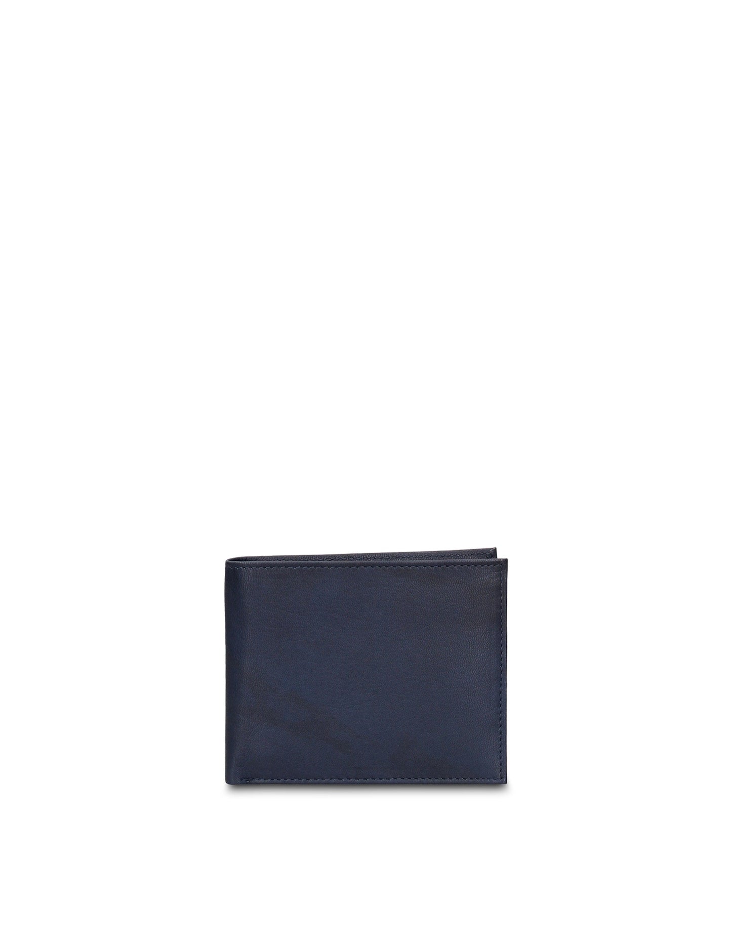 Portafoglio in Vera Pelle Blu Scuro