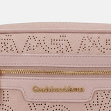 Borsa a tracolla in Pelle Vegana Rosa