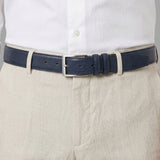 Cintura in Vera Pelle Blu