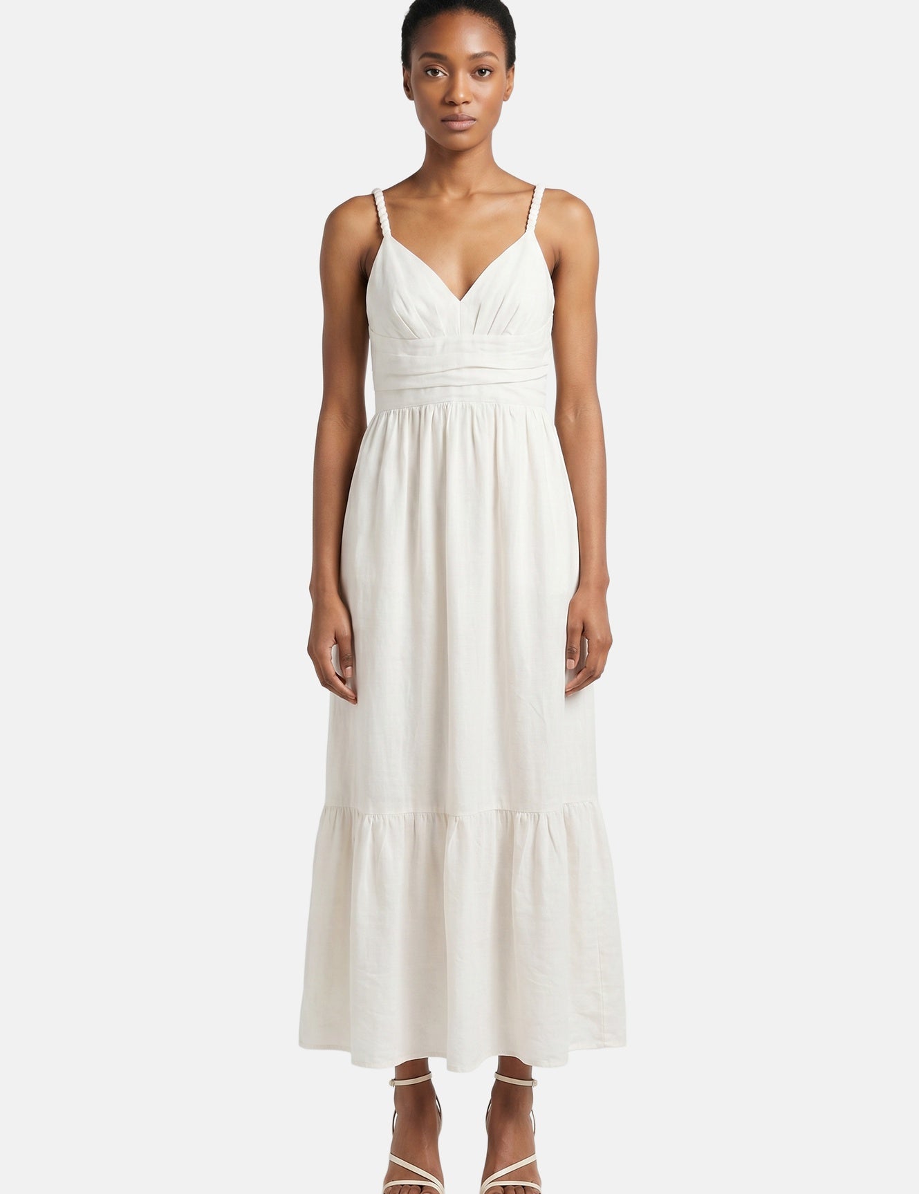 Vestito in Viscosa Bianco Roberta Rossi