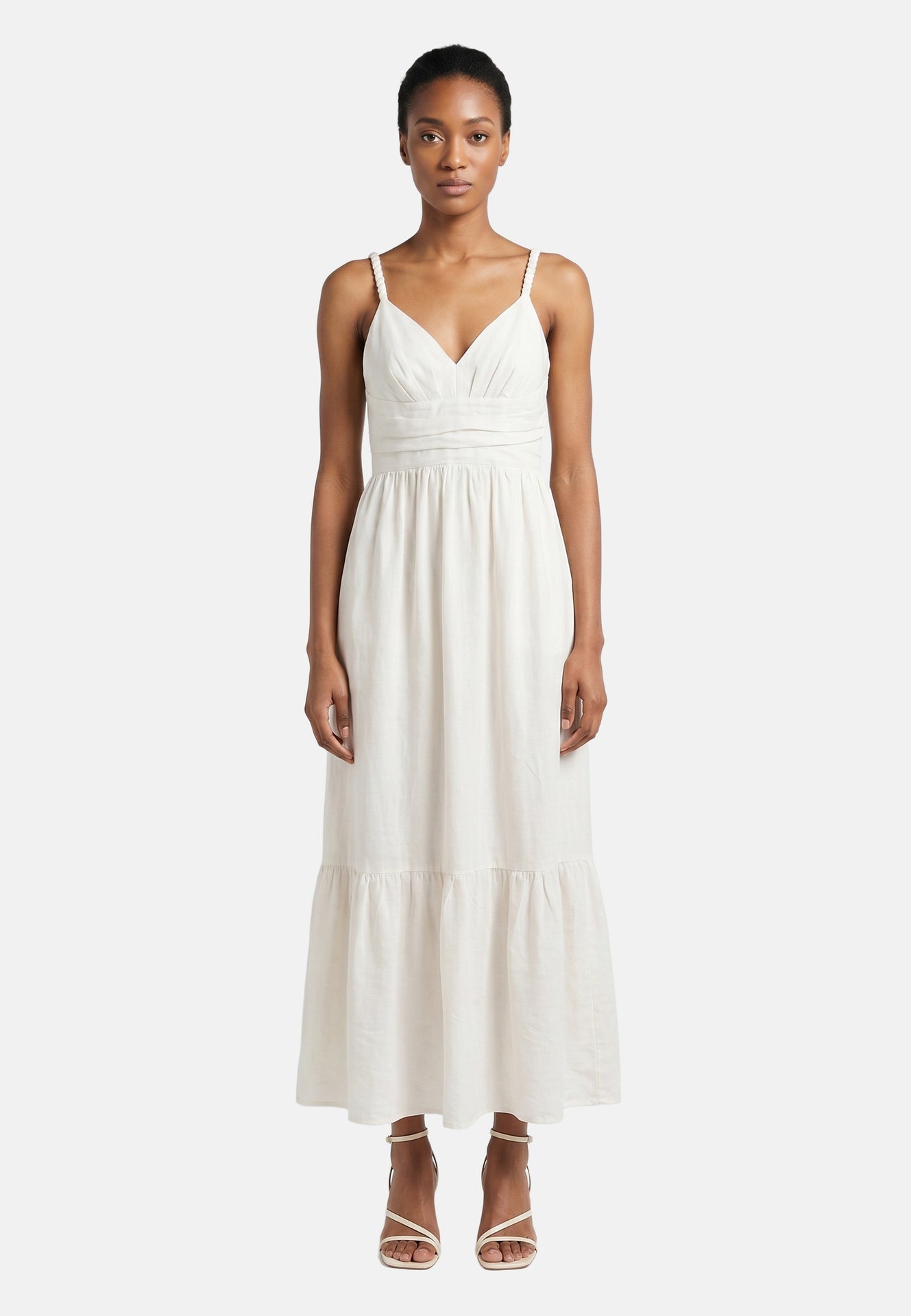 Vestito in Viscosa Bianco Roberta Rossi