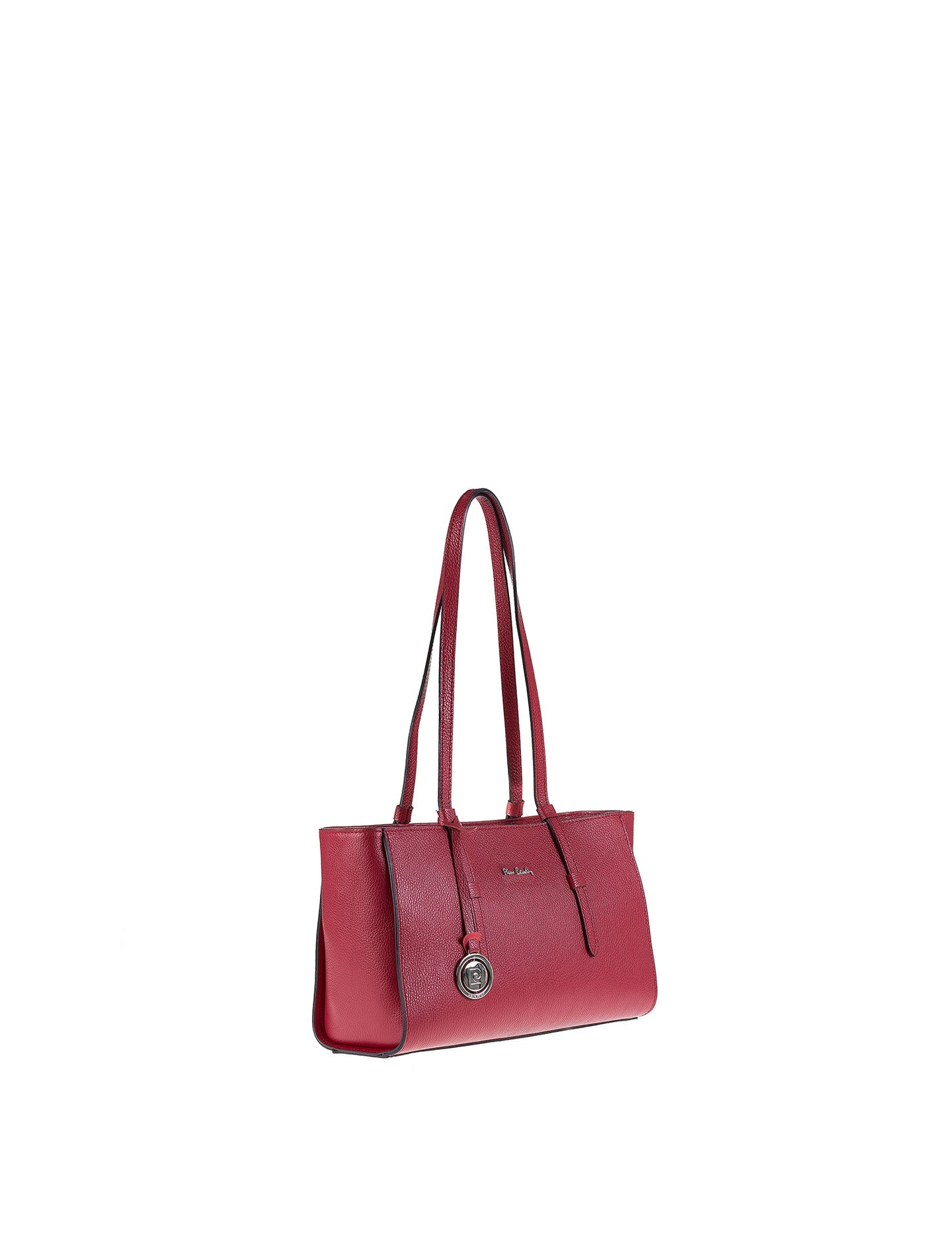 Borsa a Mano in Vera Pelle Rubino