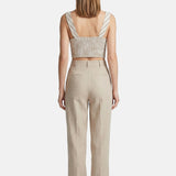 Vestito in Cotone Taupe