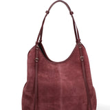 Borsa a Spalla in Vera Pelle Bordeaux