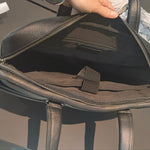Borsa a Mano in Vera Pelle Nero