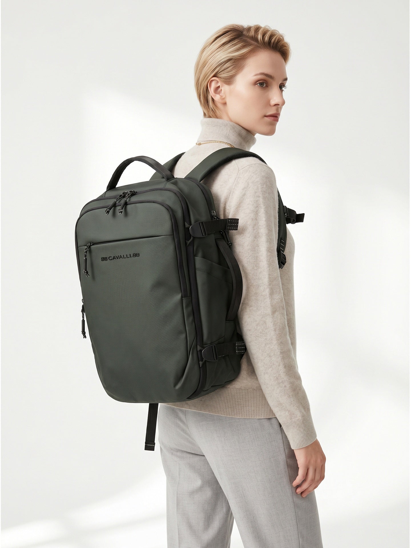 Zaino in Poliestere 100% Verde