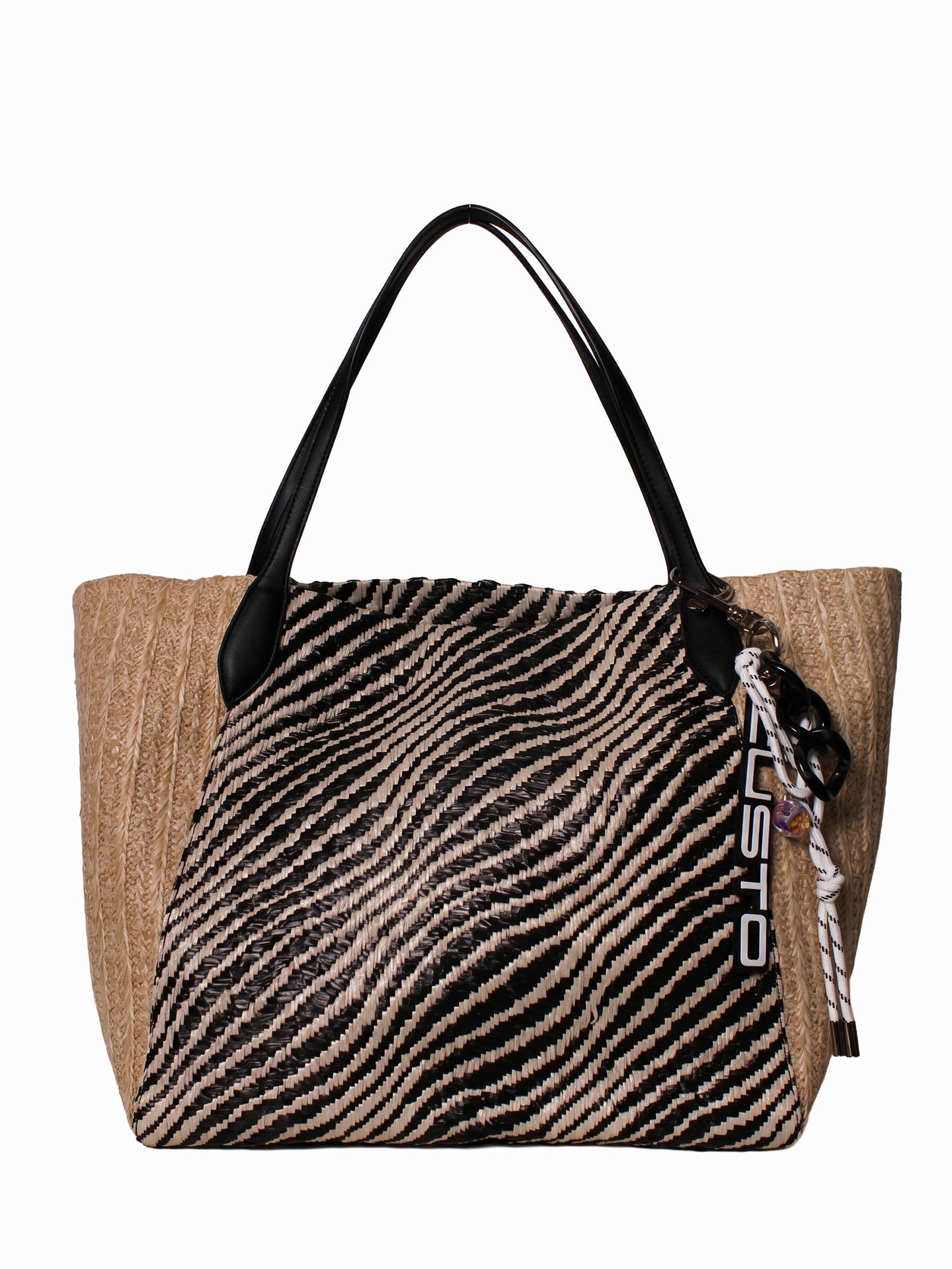 Borsa a Mano in Pelle Vegana Nero