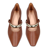 Scarpa con tacco MARC ELLIS | Cognac