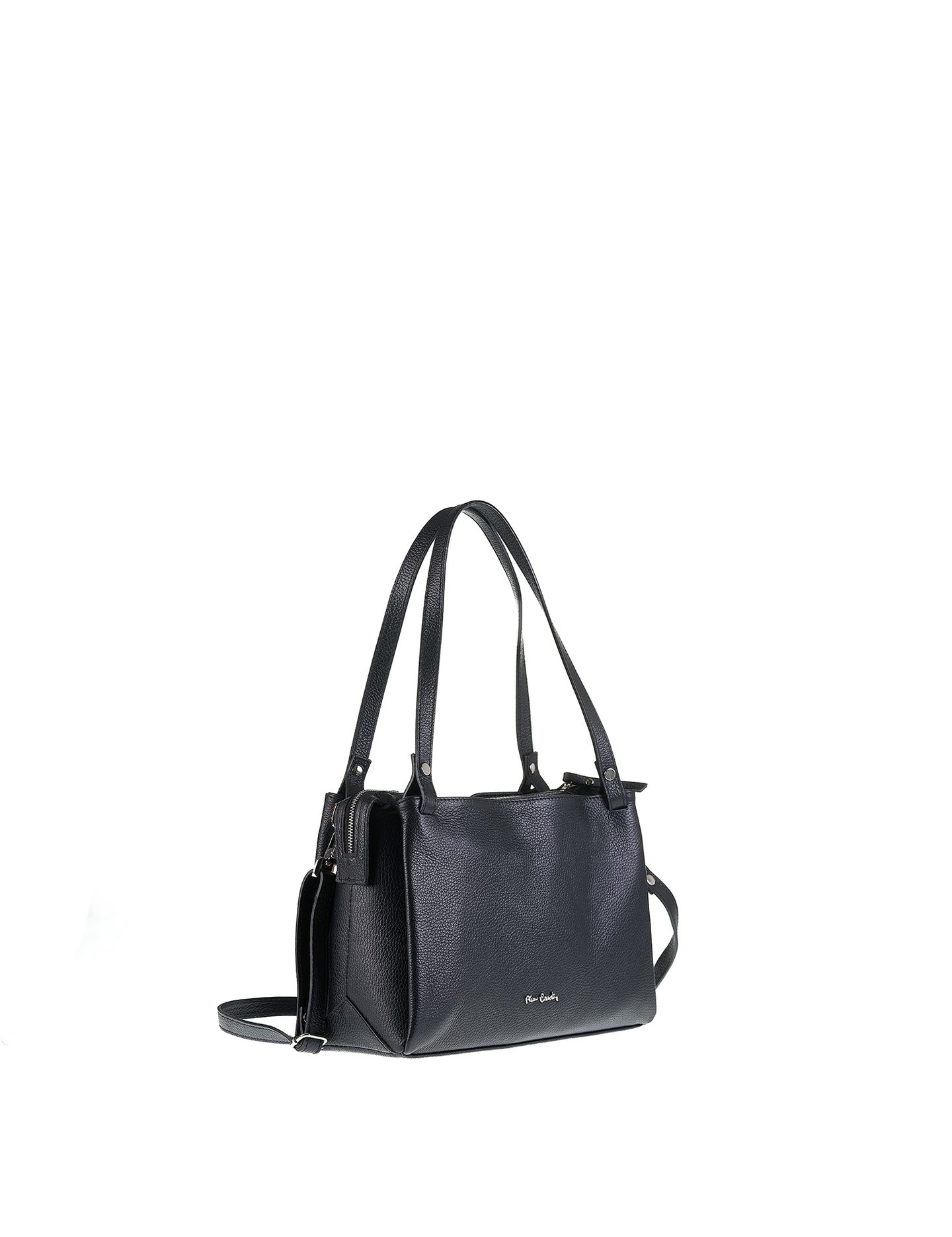 Borsa a Tracolla in Vera Pelle Nero