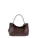 Borsa a Spalla in Vera Pelle Cioccolato Pierre Cardin