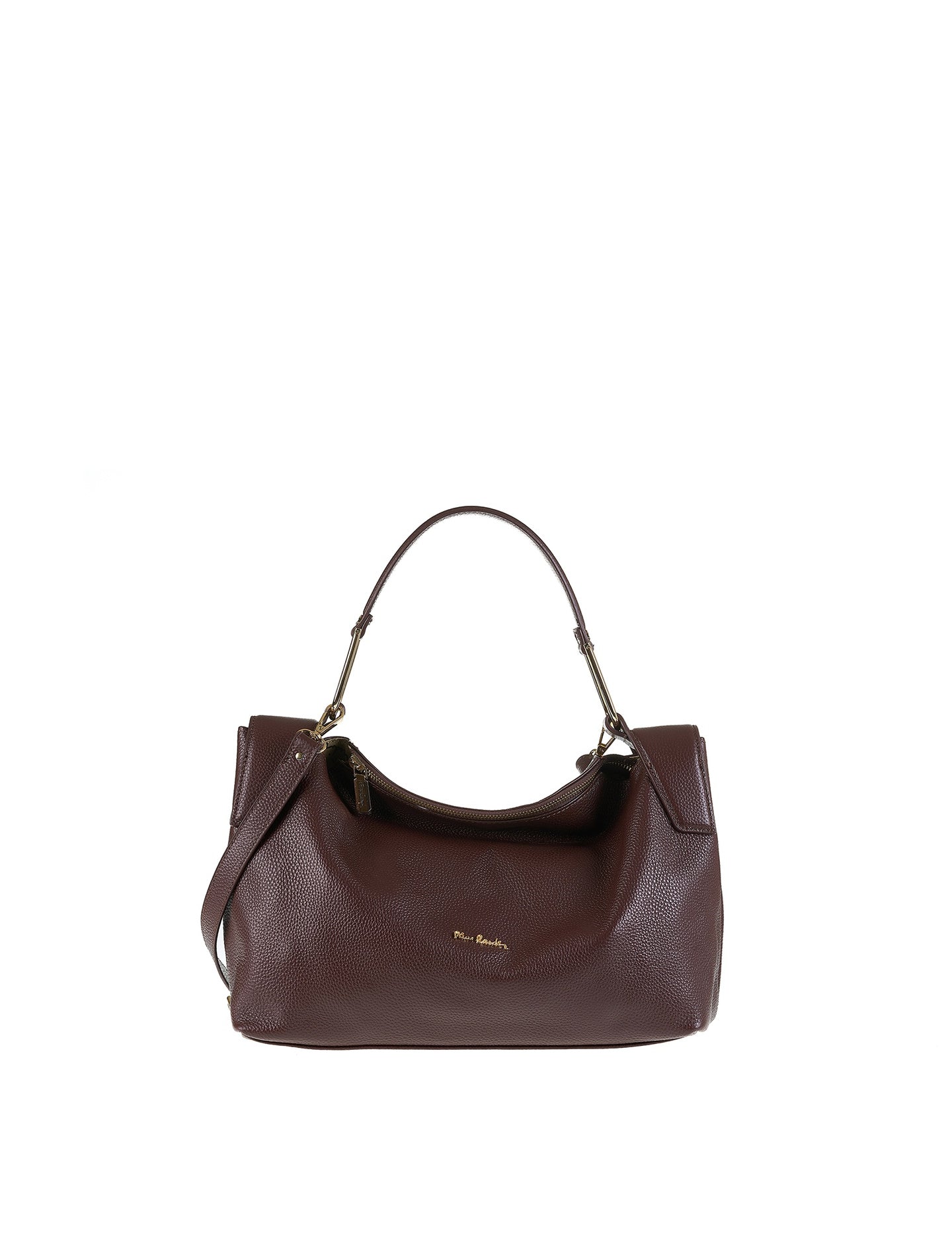Borsa a Spalla in Vera Pelle Cioccolato Pierre Cardin