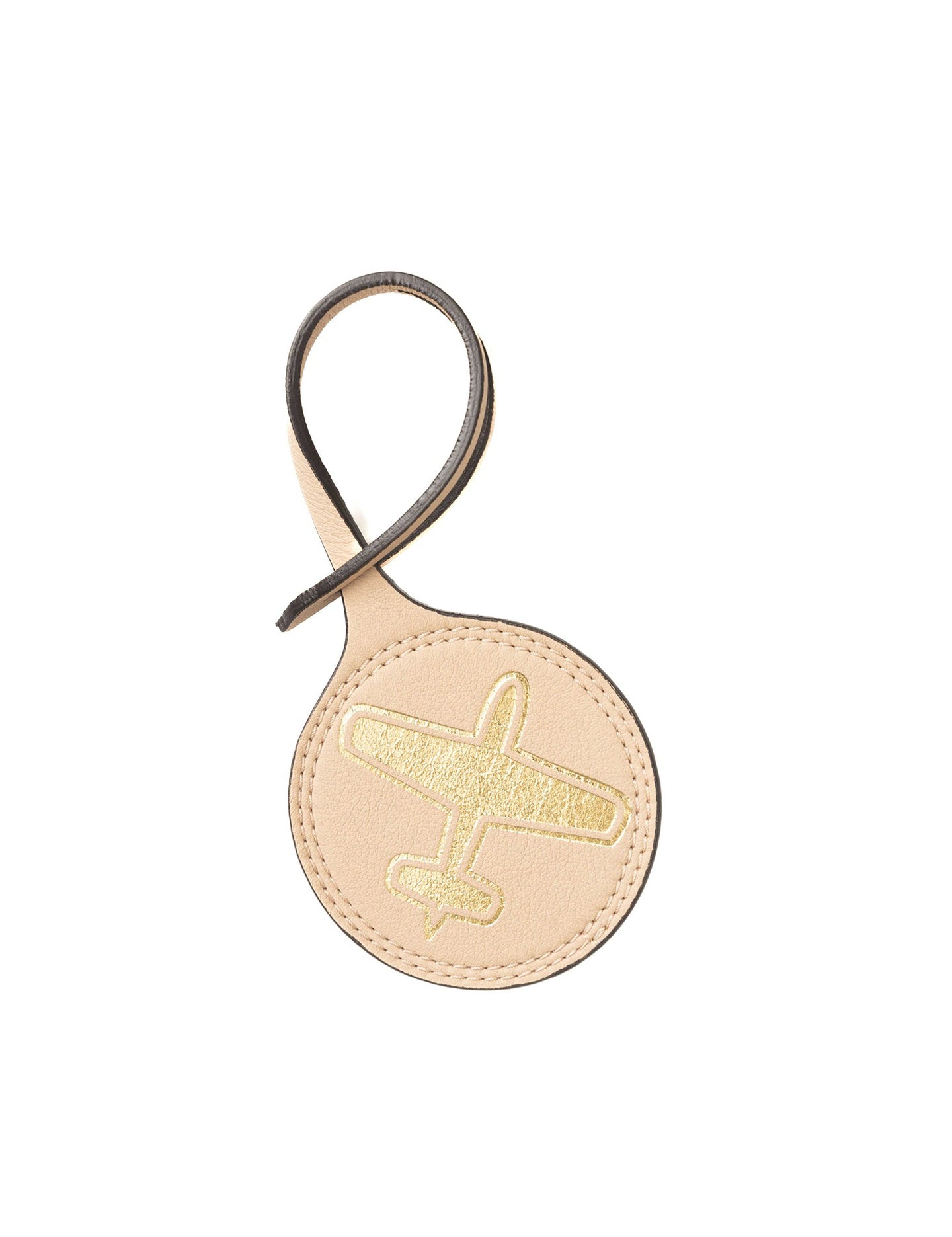 Ciondolo in Pelle Vegana Beige