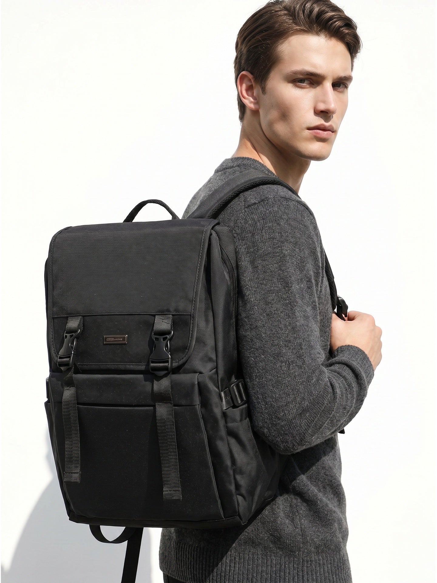Zaino in Poliestere 100% Grigio