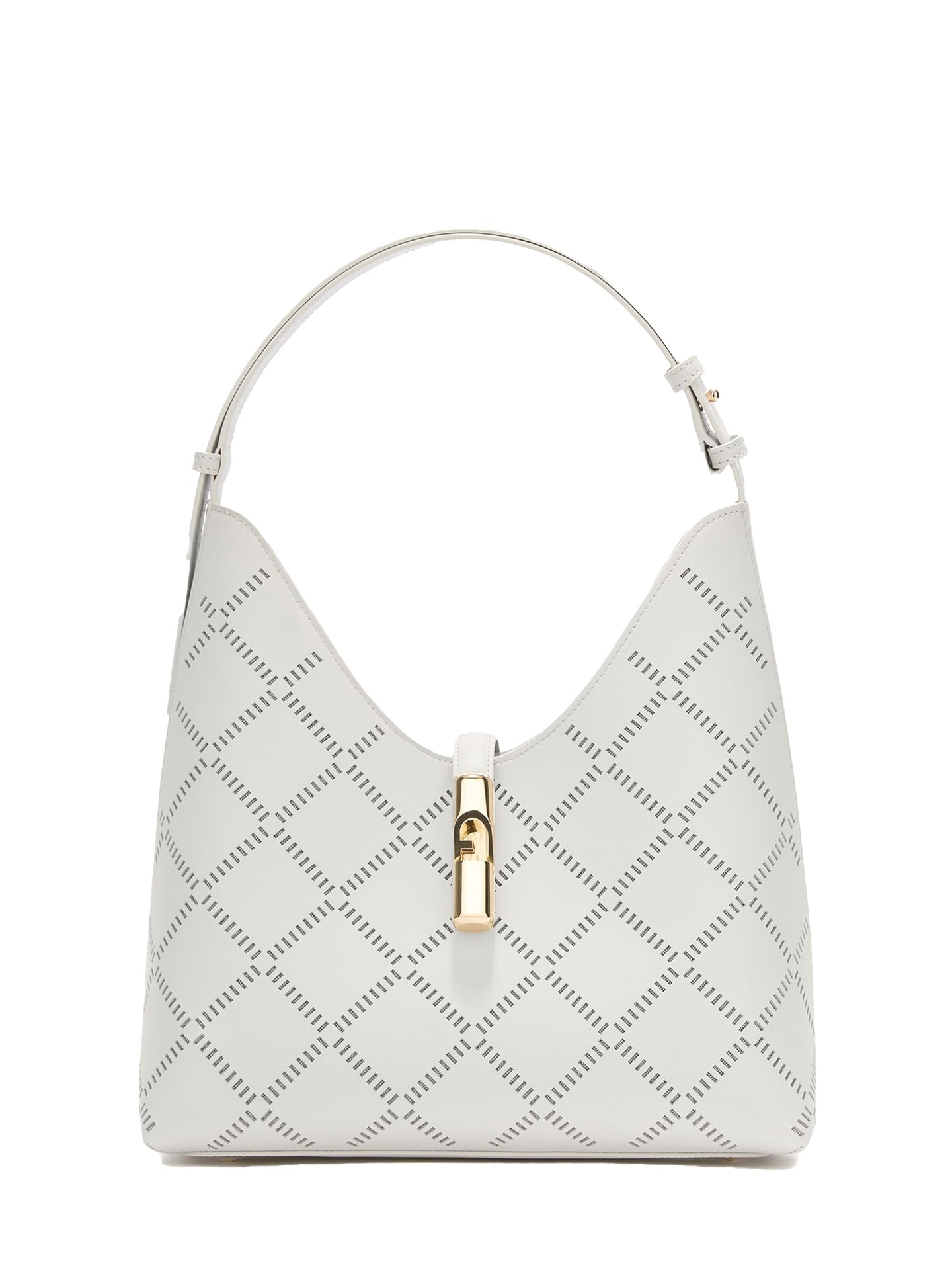 Borsa a Spalla in Pelle Ruga Bianco Furla