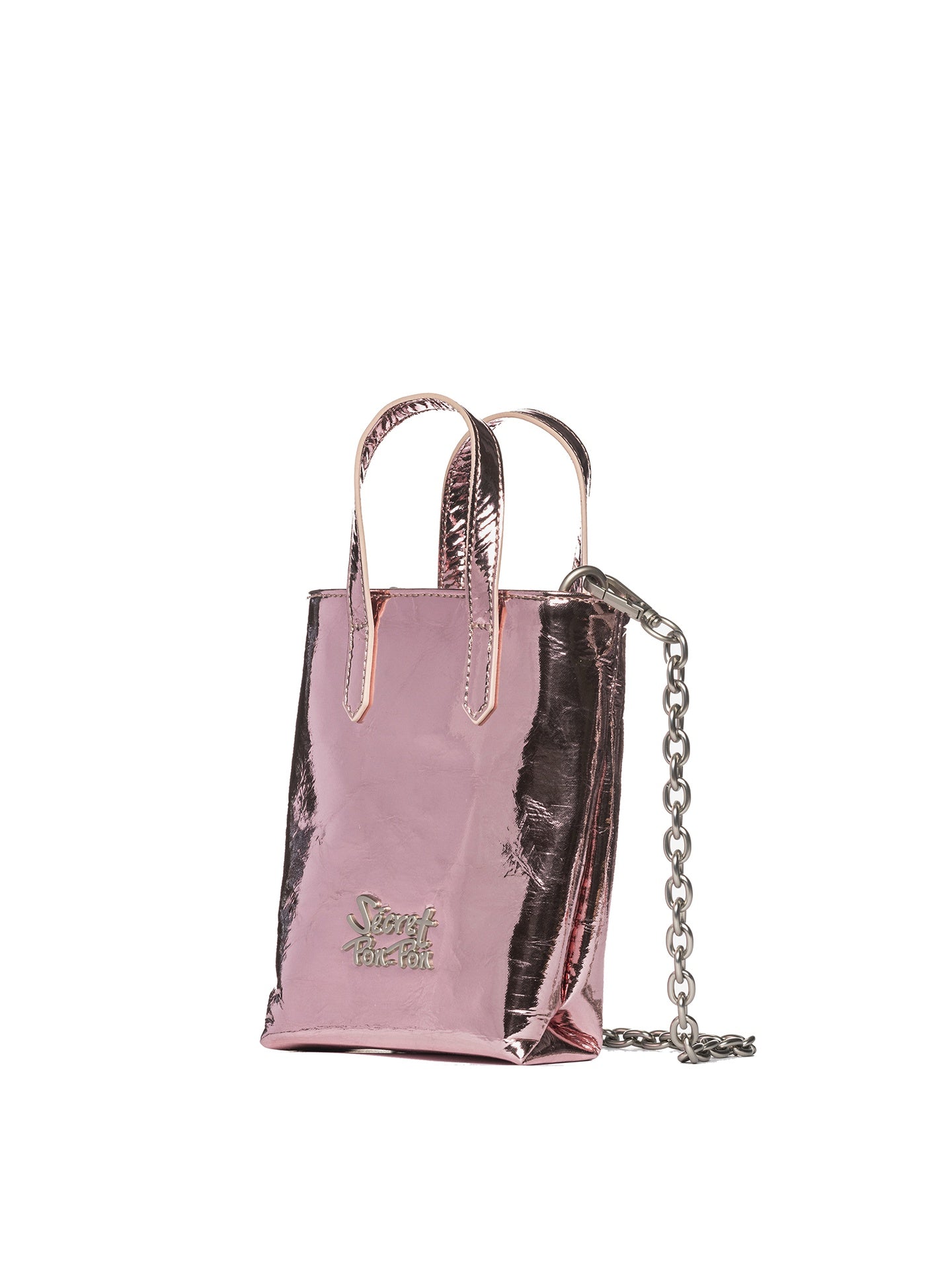 Borsa a Mano in Polyurethane Bronzo