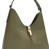 Borsa a Spalla in Pelle Ruga Verde Militare