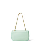 Borsa a Tracolla in Vera Pelle Celeste