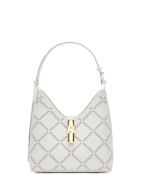 Borsa a Spalla in Vera Pelle Bianco