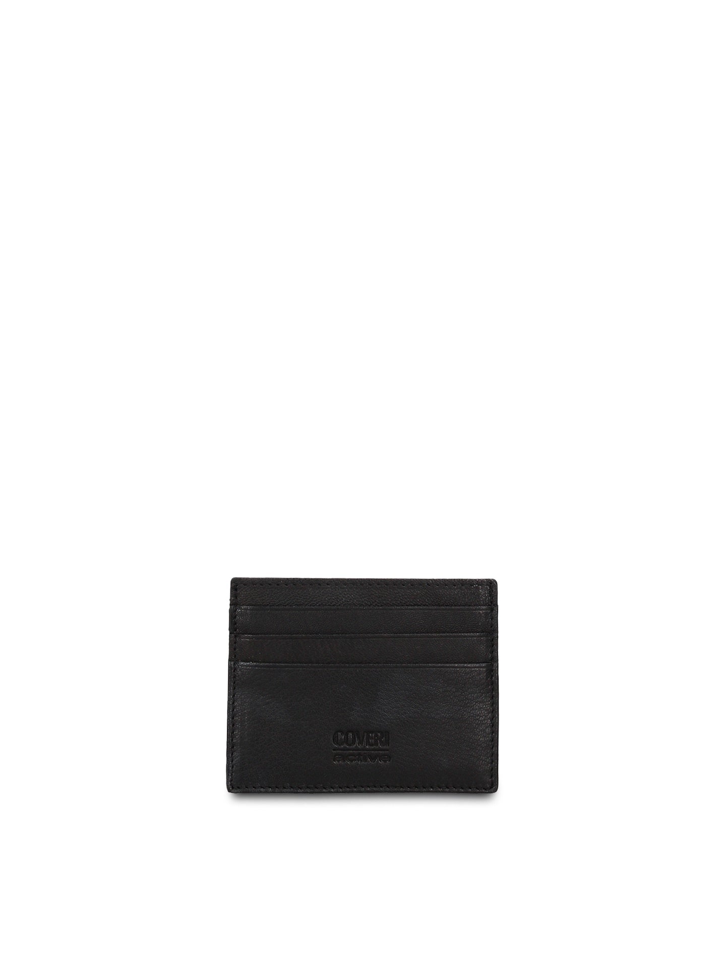 Set Portafoglio e Portachiavi in Vera Pelle Nero