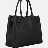 Borsa a mano in Pelle Vegana Nero