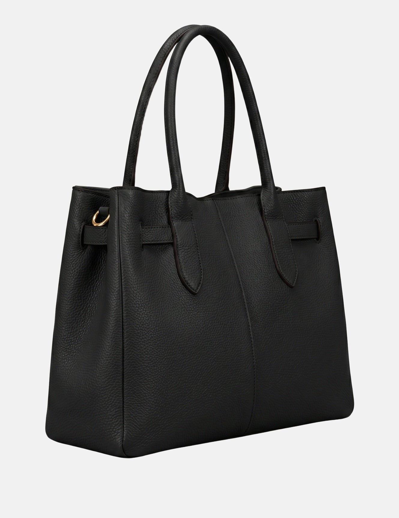 Borsa a mano in Pelle Vegana Nero