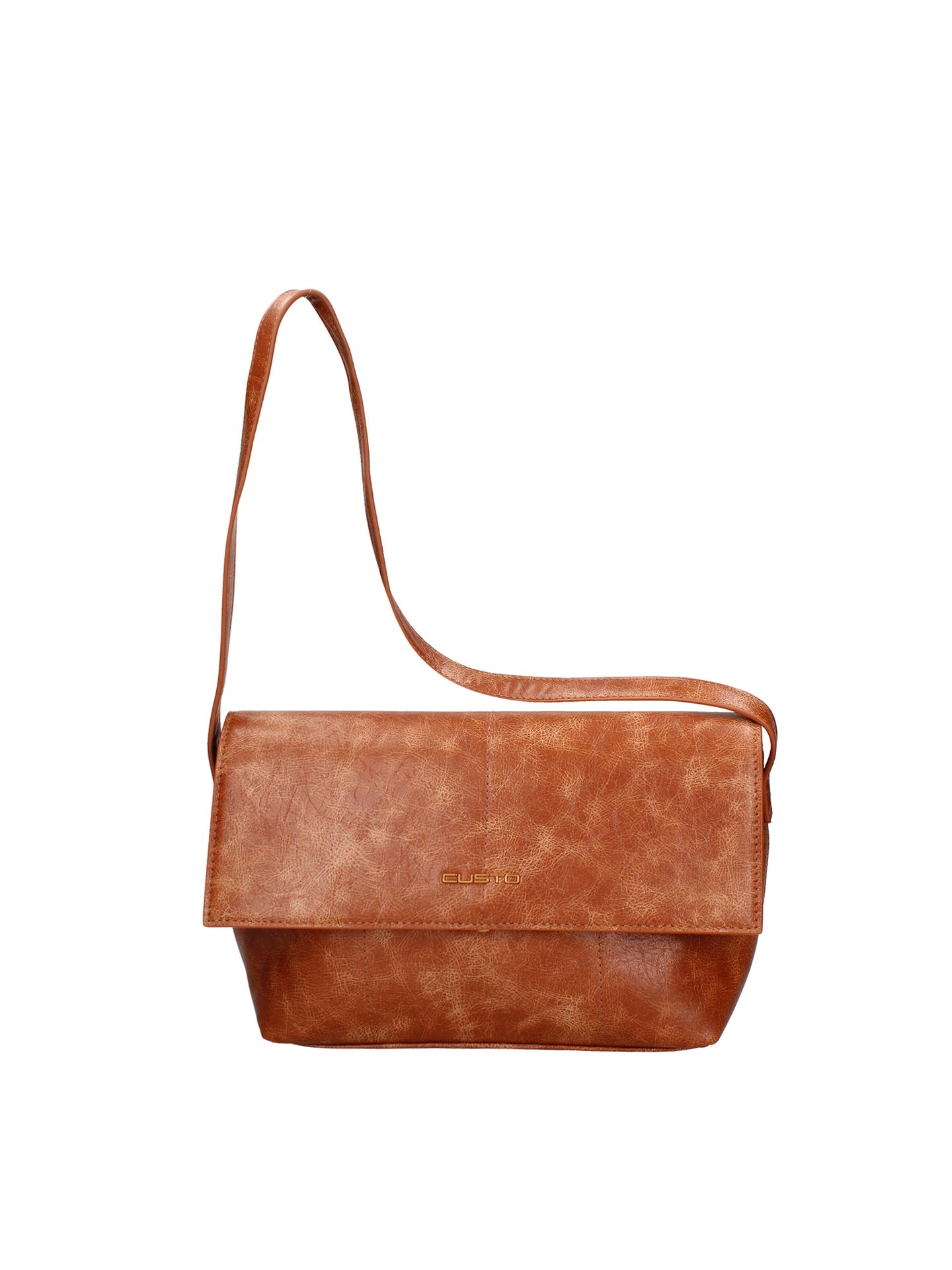 Borsa a tracolla CUSTO - Cuoio