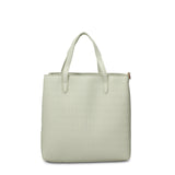 Borsa a Mano in Pelle Vegana Verde Acqua
