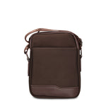 Borsa a Tracolla in 100% Pu Vegan Leather Marrone Scuro
