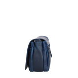 Borsa a Tracolla in Vera Pelle Blu