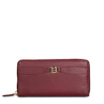 Portafoglio in Vera Pelle Bordeaux