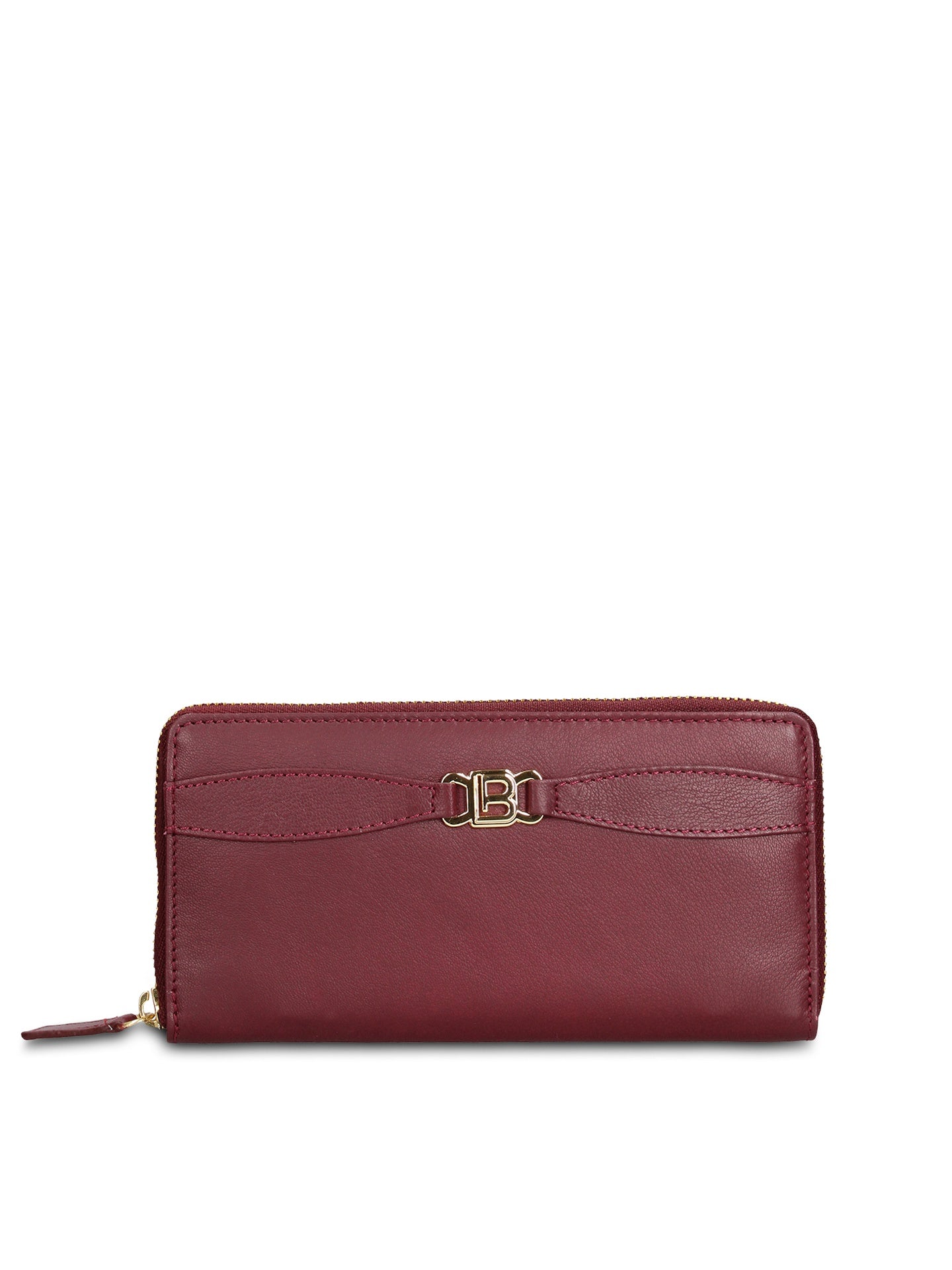 Portafoglio in Vera Pelle Bordeaux