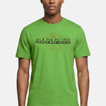 T-shirt in Cotone Verde Napapijri