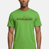 T-shirt in Cotone Verde Napapijri
