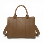 Borsa a Mano in Polyurethane Marrone