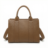 Borsa a Mano in Polyurethane Marrone