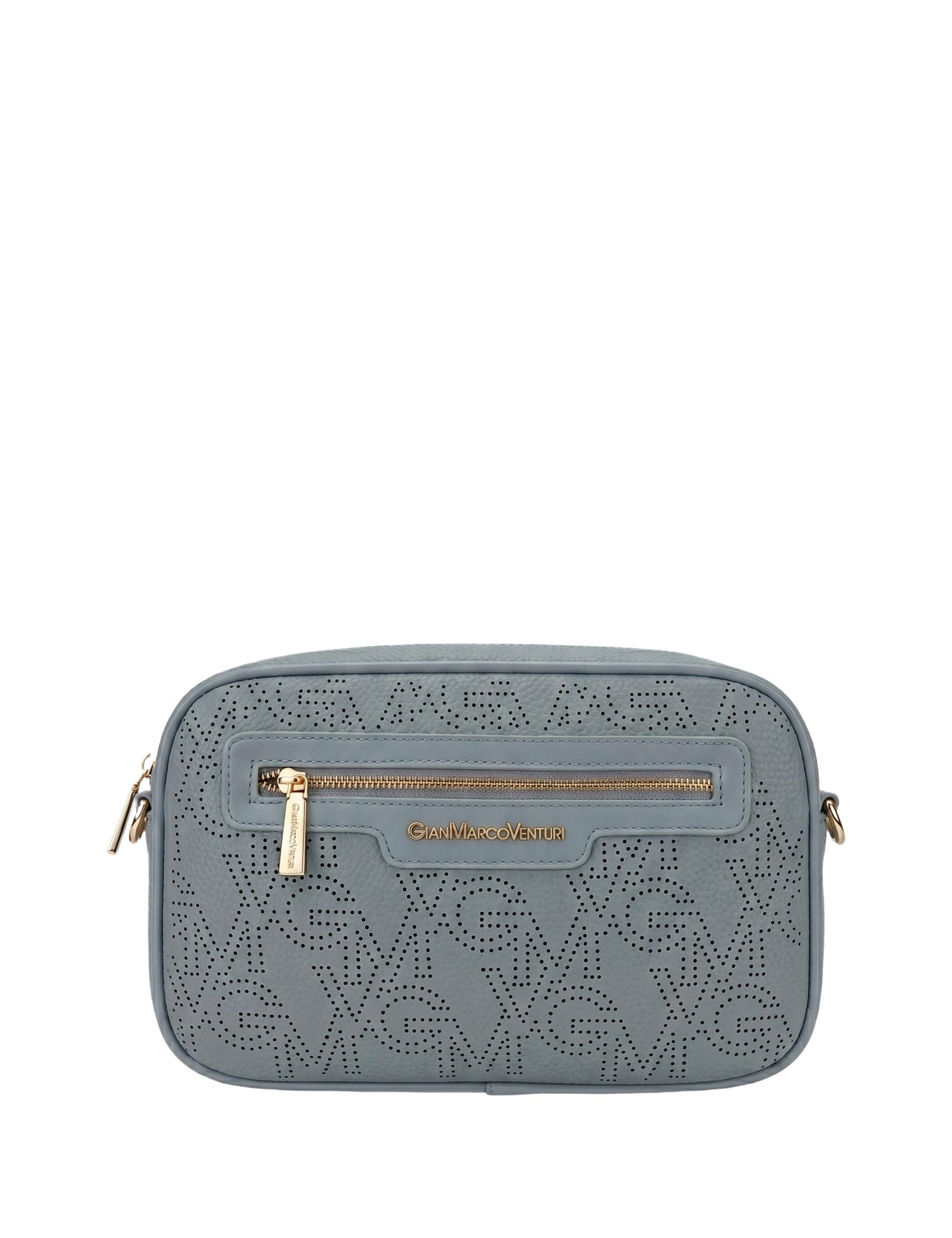 Borsa a tracolla in Pelle Vegana Azzurro GianMarco Venturi