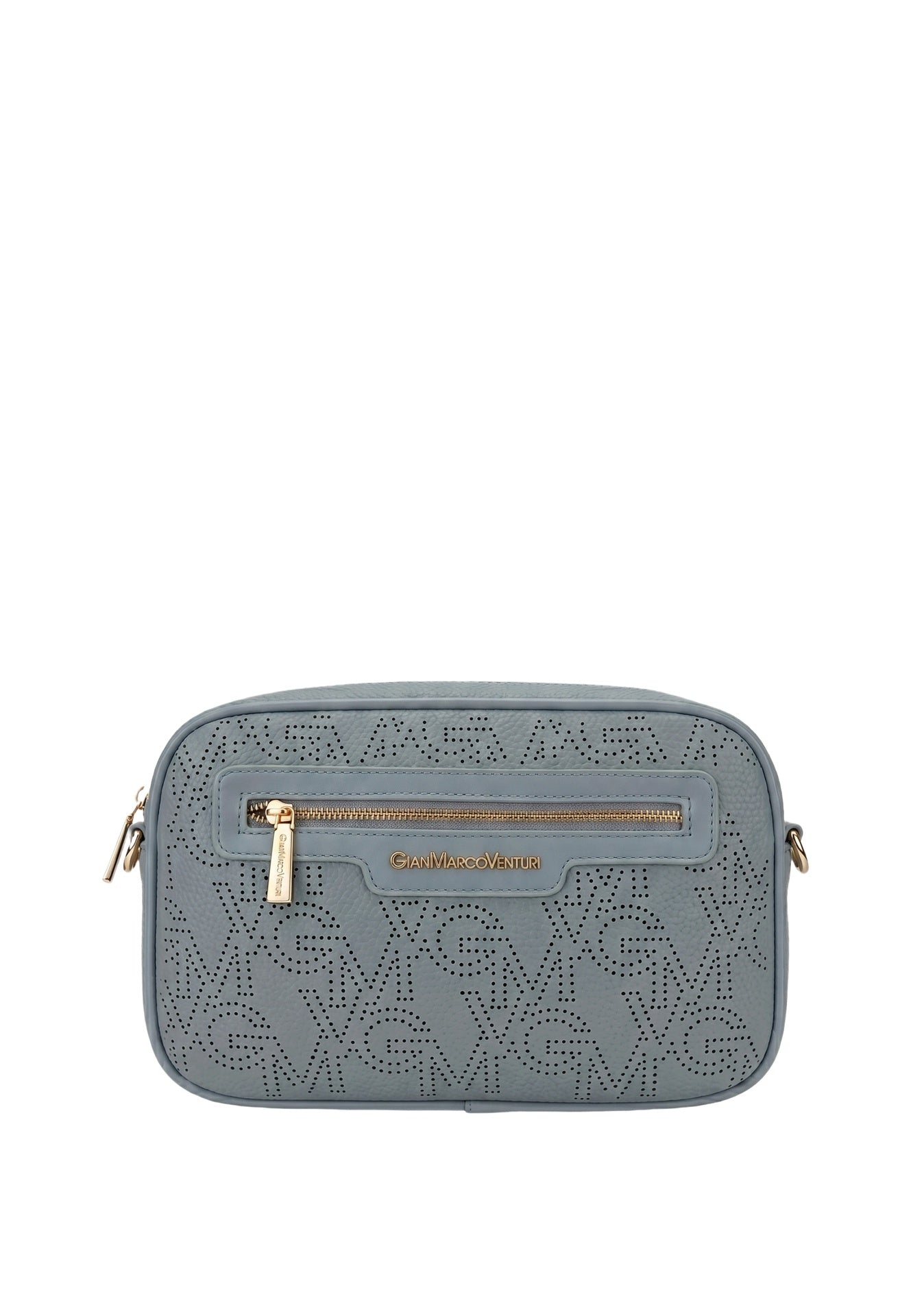 Borsa a tracolla in Pelle Vegana Azzurro GianMarco Venturi