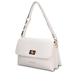 Borsa a Tracolla in Pelle Vegana Bianco Pierre Cardin