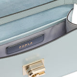 Borsa a Tracolla in Vera Pelle Celeste