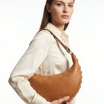 Borsa a Tracolla in Dollaro Leather Cognac