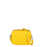 Borsa a Tracolla in Dollaro Leather Giallo