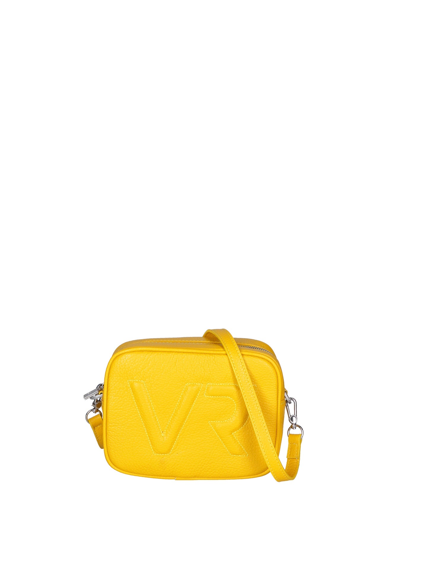 Borsa a Tracolla in Dollaro Leather Giallo