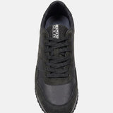 Sneakers platform in Pelle Vegana Nero