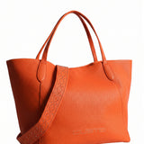 Borsa a Tracolla in Pelle Vegana Arancione
